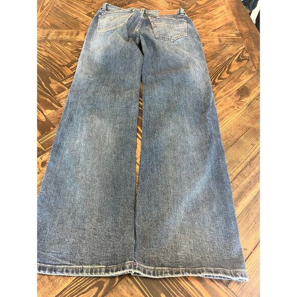 Rock & Roll Barrel Relaxed Straight Men 30x34 Western Cowboy Aztec Grunge Barn - Picture 3 of 12